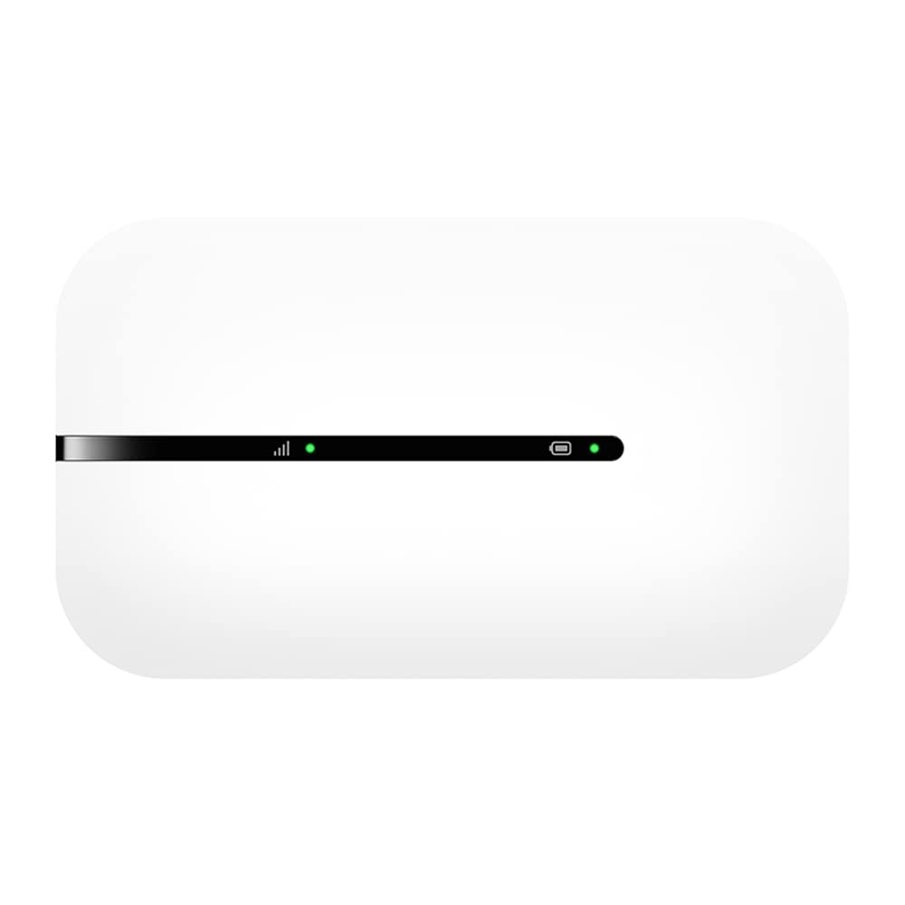 Zowee Mobile WiFi E5576 mobilais WLAN maršrutētājs 4G LTE (CAT4), lejupielādes ātrums līdz 150 Mbit/s, 1500 mAh akumulators, nav nepieciešama konfigurācija, portatīvais WLAN, balts