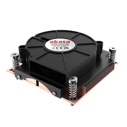 Akasa AK-CC7401BT01 CPU dzesētājs 1U - zema profila, ligzda LGA 1700, efektīva dzesēšana, kompakts dizains