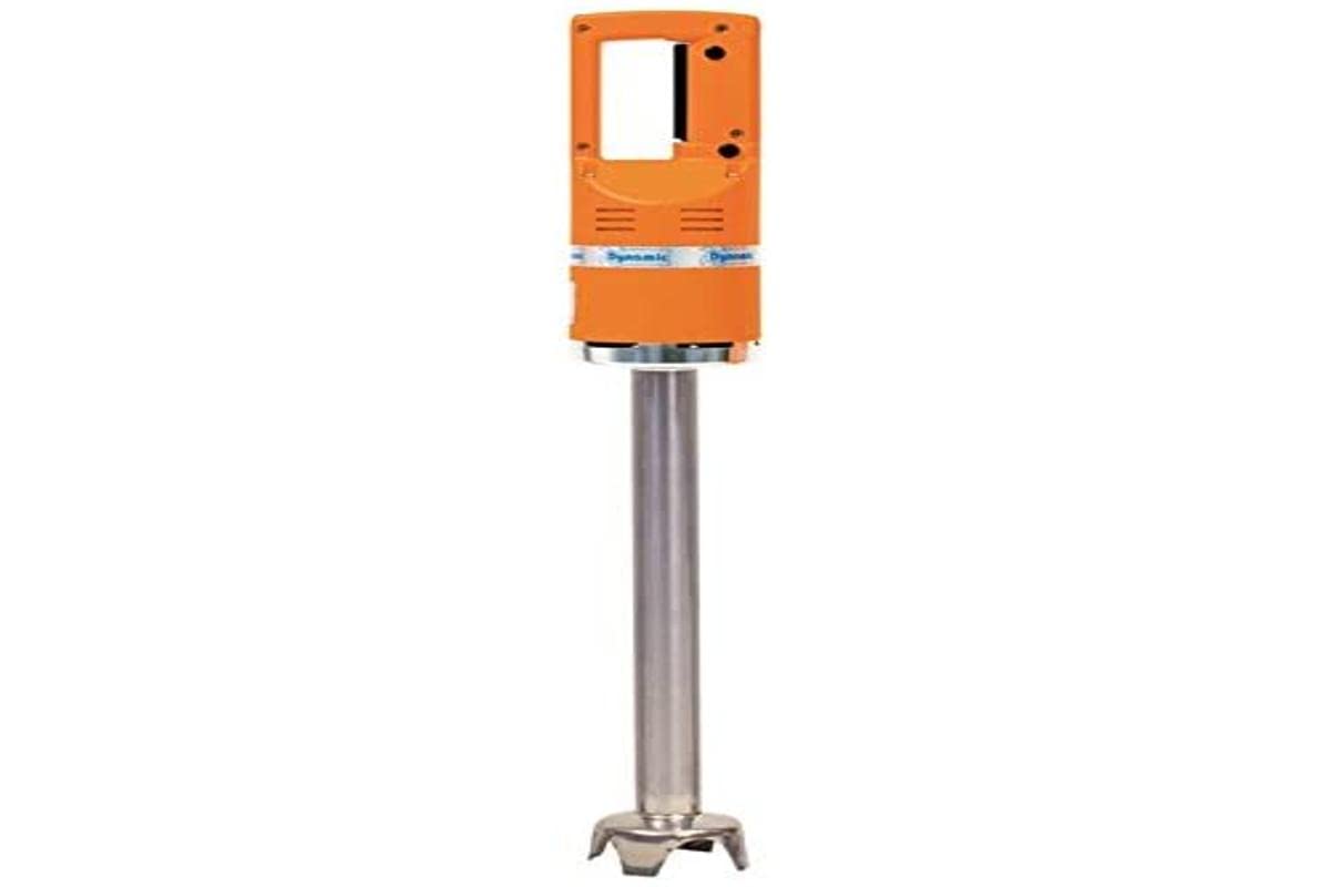 Dinamisks 600W rokas mikseris MX91, oranžs, kāta garums: 410 mm/16.1 collas, vienkārša ātrums 9500 RPM, sajauc līdz 100 litriem sastāvdaļu vienlaicīgi, titāna pārklājuma asmens, K472
