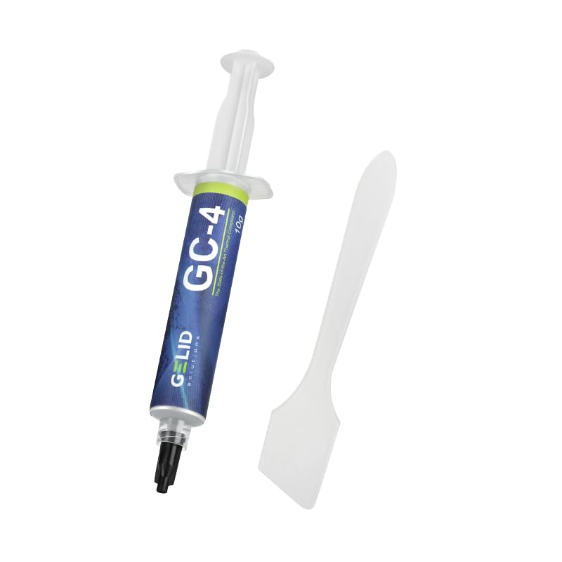 Termopasta Gelid Solutions GC-4-10g radiatoram, maksimāla siltumvadītspēja, vienkārša lietošana, nav kodīga