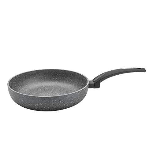 Florina LAVA STONE - 26 cm deep aluminum frying pan with non-stick coating, suitable for induction, gas, and electric stoves.