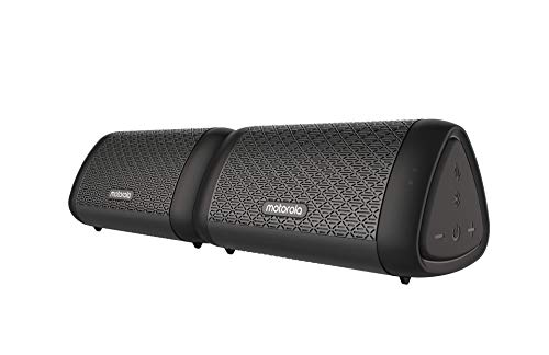 Motorola Lifestyle Sonic Sub 630 Bass Twin - Patiesi bezvadu Bluetooth skaļruņi - IPX5 ūdensizturīgs - 9h spēles laiks - Mikrofons zvaniem/Amazon Alexa/Siri/Google Assistant - Melns