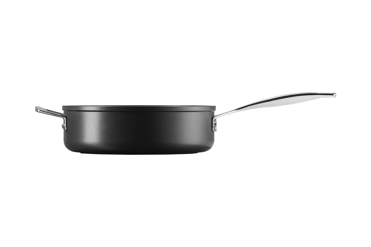 Le Creuset alumīnija sautēšanas panna - Ø 26 cm, pretpiedeguma, piemērota visiem plīts veidiem, antracīts/sudrabs
