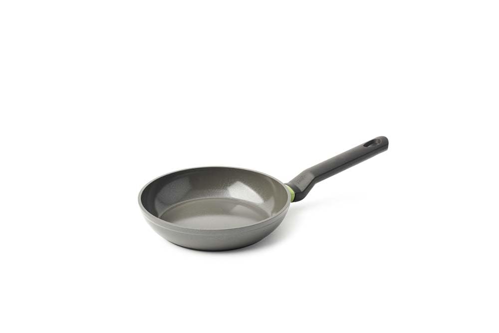 BK Cookware Balans 20 cm keramikas panna - nelipīgs pārklājums, indukcijai, bez PFAS, cepeškrāsnij līdz 160 °C, pelēka