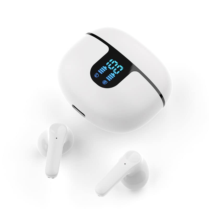 Rawrr Bluetooth austiņas - IPX7 ūdensizturīgas, 5.1 HiFi stereo, LED displejs, skārienvadība, iOS un Android.