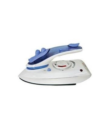 DCG Eltronic ETA200 Travel Iron - Compact 20.3x9.3x9.4 cm, white/purple, perfect for on-the-go styling.