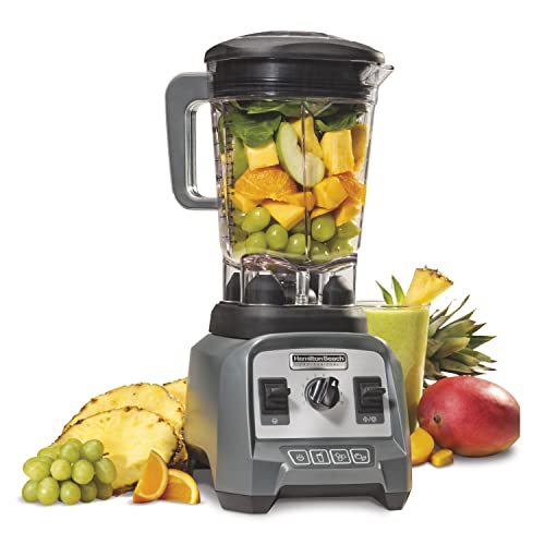 Hamilton Beach Professional Blender - 1.8L glass jar, 4 preset programs, 1400W, durable Tritan, gray (58911-CE)