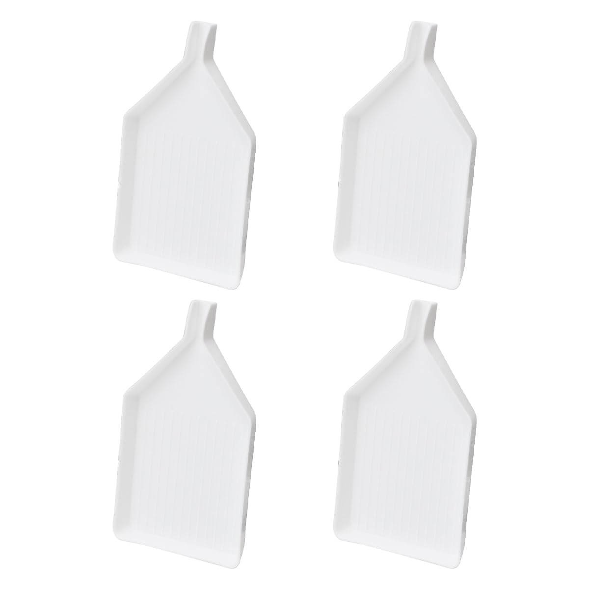 Dimanta gleznošanas piederumu paplātes POFET 4 gab., atkārtoti lietojamas šķirošanas paplātes plastmasas pērlītēm, paplāte nagu mākslai ar strass akmentiņiem, piederumi dimanta krustdūrienam