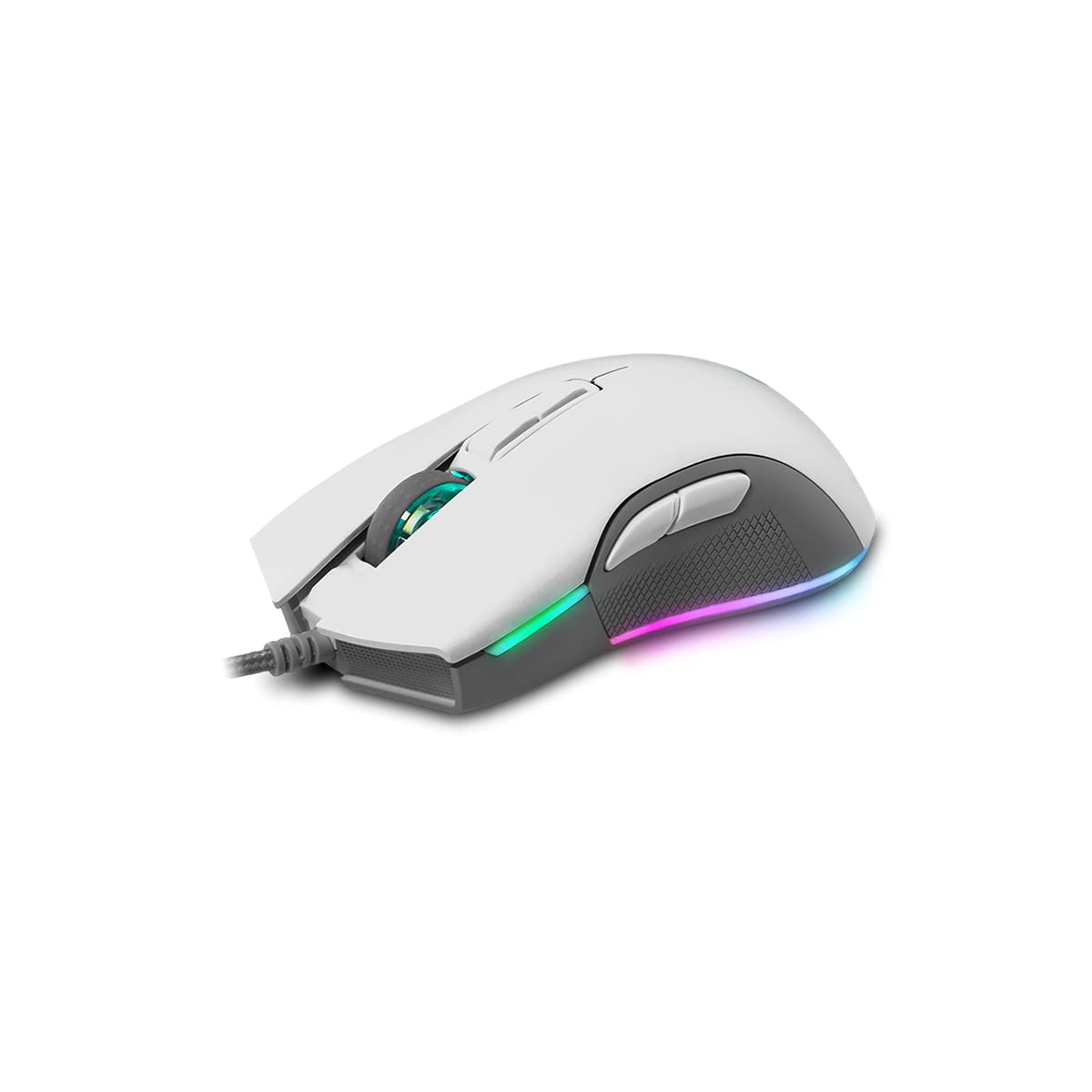 Newskill Eos Ivory - RGB lighting, 16000 dpi, Pixart PMW 3360 optical sensor, white professional gaming mouse