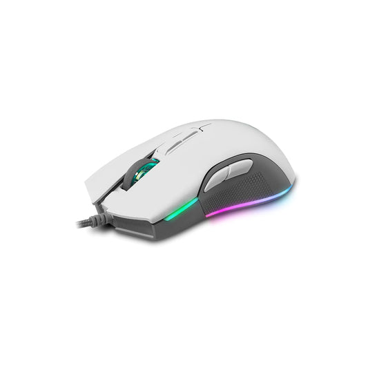 Newskill Eos Ivory - RGB lighting, 16000 dpi, Pixart PMW 3360 optical sensor, white professional gaming mouse