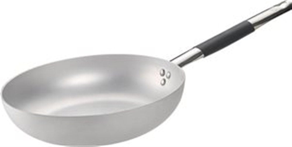 Pentole Agnelli ALMC111BPIC28 - 28 cm aluminum induction deep pan with single cooling handle.