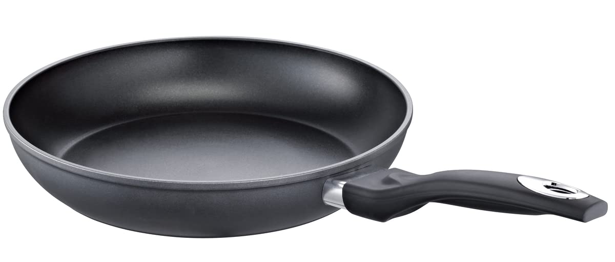 Schulte-Ufer Smilla - Black aluminum baking tray, 28 cm, dimensions 48 x 28 x 6 cm, durable and non-stick design.