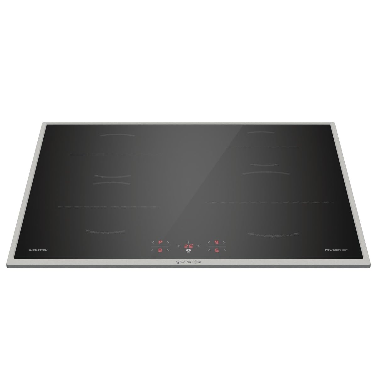 Gorenje GI6401BX indukcijas plīts virsma, ražots Eiropā, BigZone, Powerboost, katla atpazīšana, TouchControl, taimeris, bērnu aizsardzība, atlikušās siltuma rādītājs, nerūsējošā tērauda rāmis