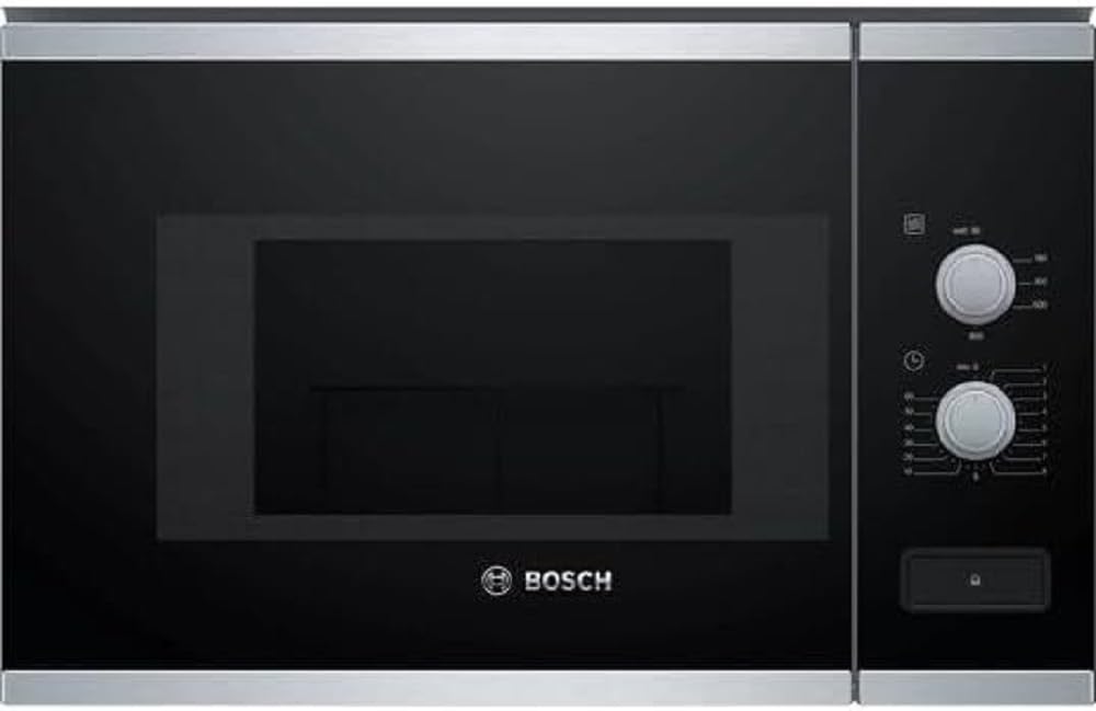 Bosch BFL520MS0 iebūvējamā mikroviļņu krāsns, kombinētais aparāts, 20 l, 800 W, melns, nerūsējošais tērauds