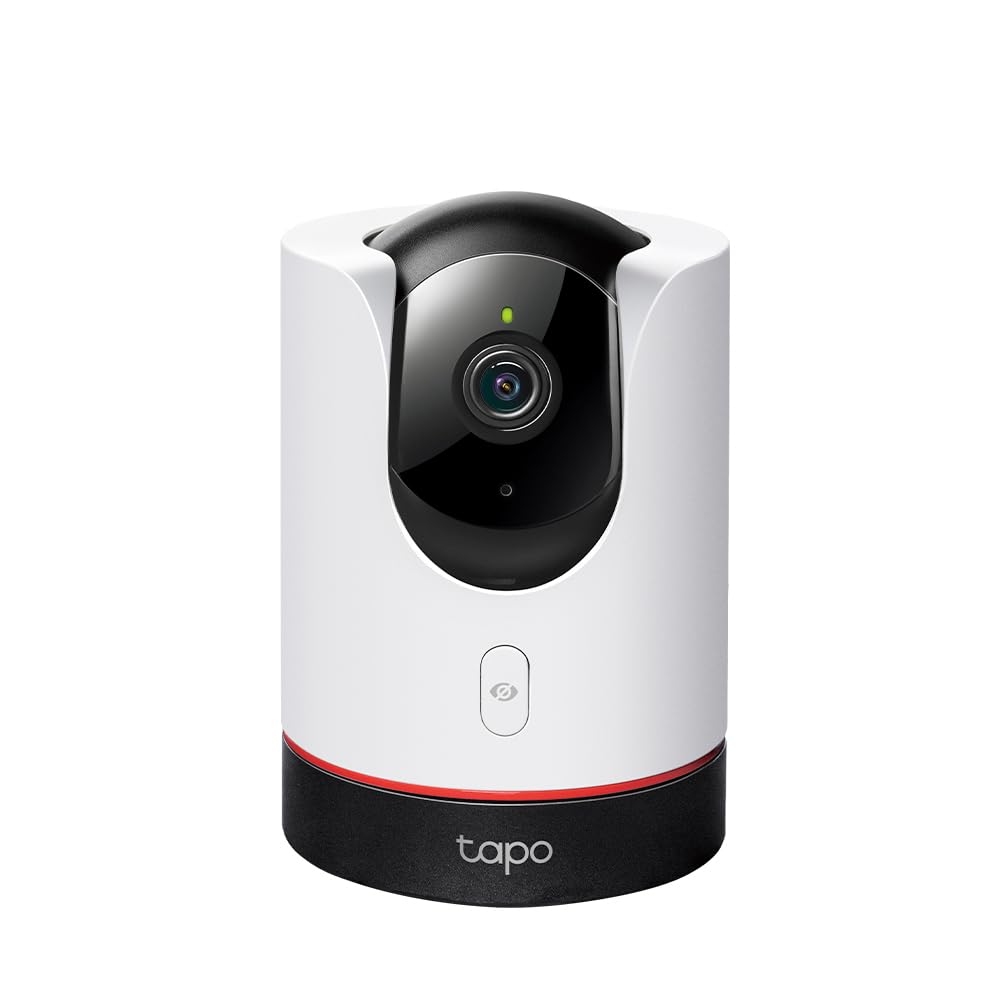 Tapo C225 360° WLAN uzraudzības kamera iekštelpām, 2K 4MP, fiziska privātuma režīms, Starlight sensors, kustību noteikšana, saderīga ar Apple Homekit, Alexa un Google Home.