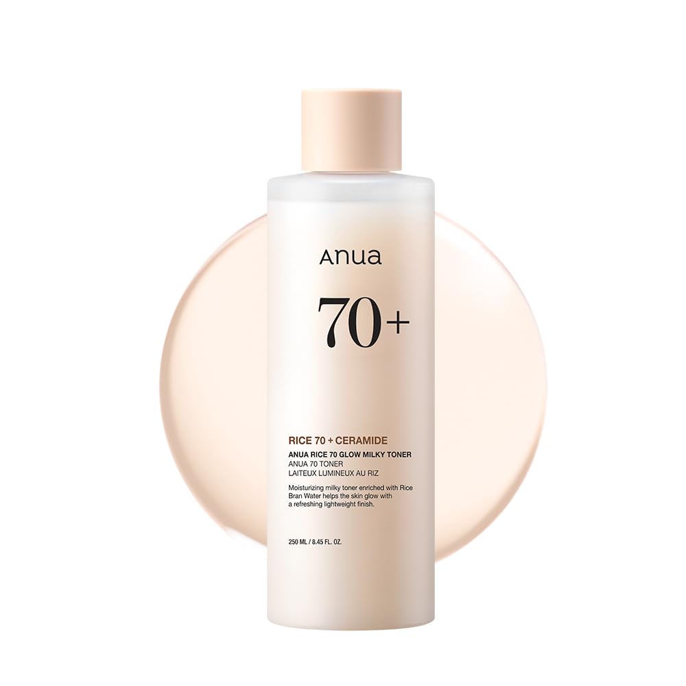Sejas toniks Anua Rice 70 Glow Milky Toner, korejiešu ādas kopšana, 250 ml