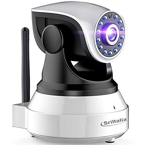 Sricam SP017 WLAN IP kamera uzraudzības kamera (objektīva pagriešana un noliekšana, 1080p izšķirtspēja, divvirzienu audio, nakts redzamība līdz 10m, līdz 128 GB vietējā atmiņa SIM kartē)