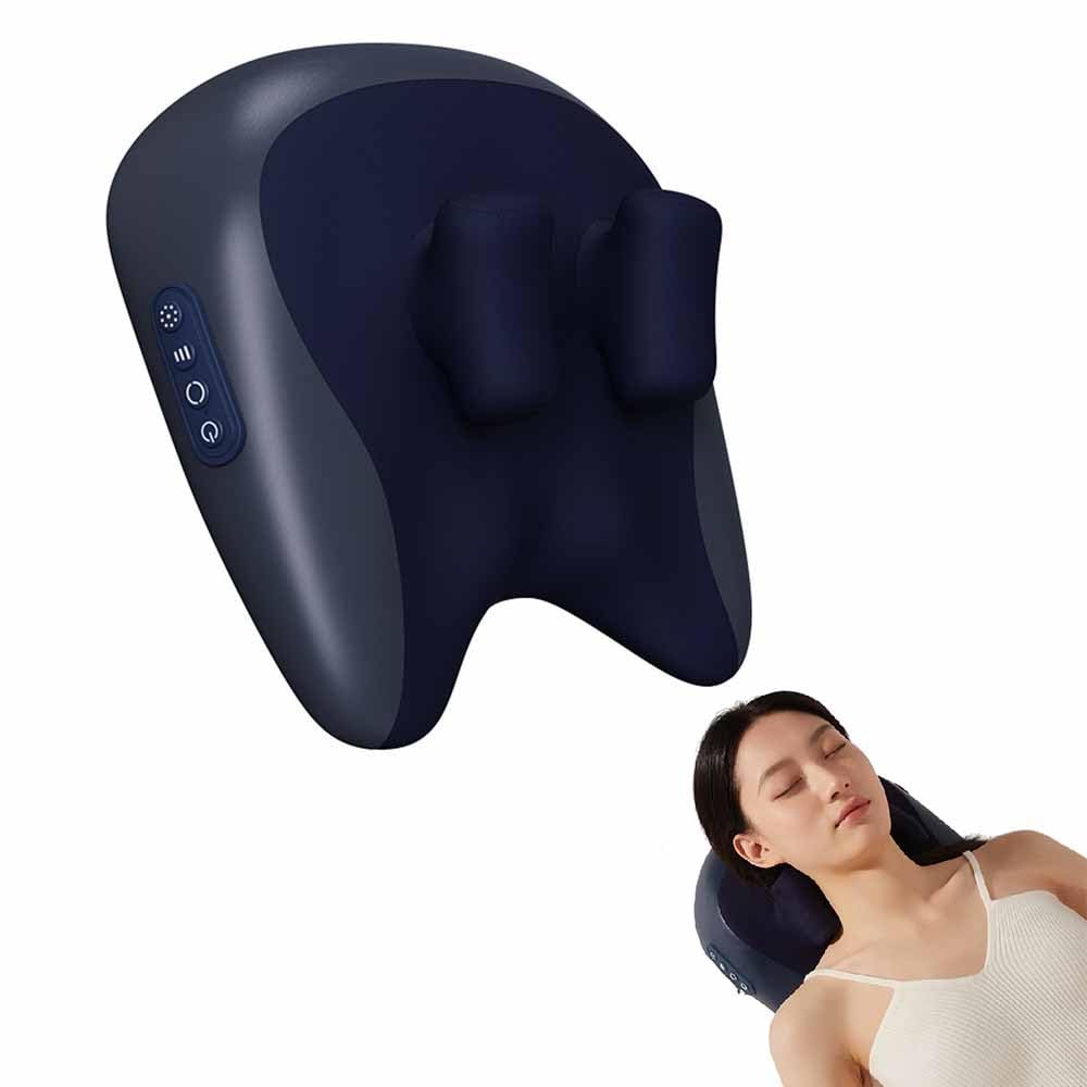Kakla un plecu masāžas spilvens HiZoo ar sildošu funkciju, ergonomisks kakla un muguras masāžas aparāts saspringtiem muskuļiem
