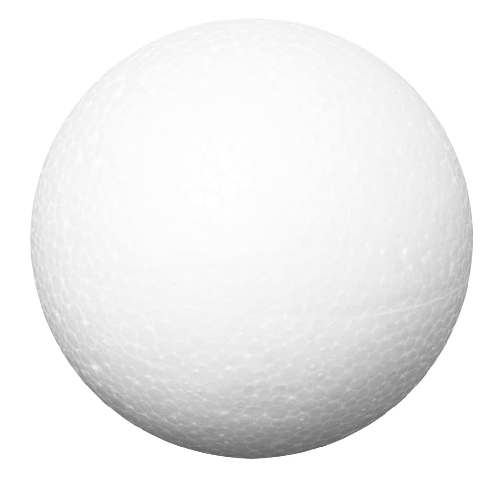 Styropora bumbiņas Ideen mit Herz, Ø8 cm, 5 gab. pailētu tehnikai, salvešu tehnikai un filcēšanai
