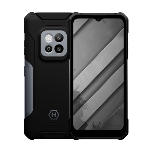 Hammer Construction 2 - IP69 ultra-durable smartphone, 50m laser level, 6+8GB RAM, 50MP night vision camera, 6500mAh battery.