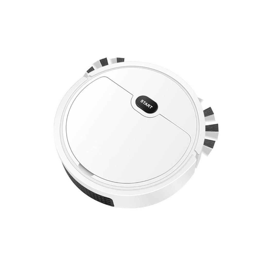 Izpārdošanas laiks Balts robots putekļsūcējs - Automātiska bezvadu grīdas tīrīšana, efektīva un klusa darbība.