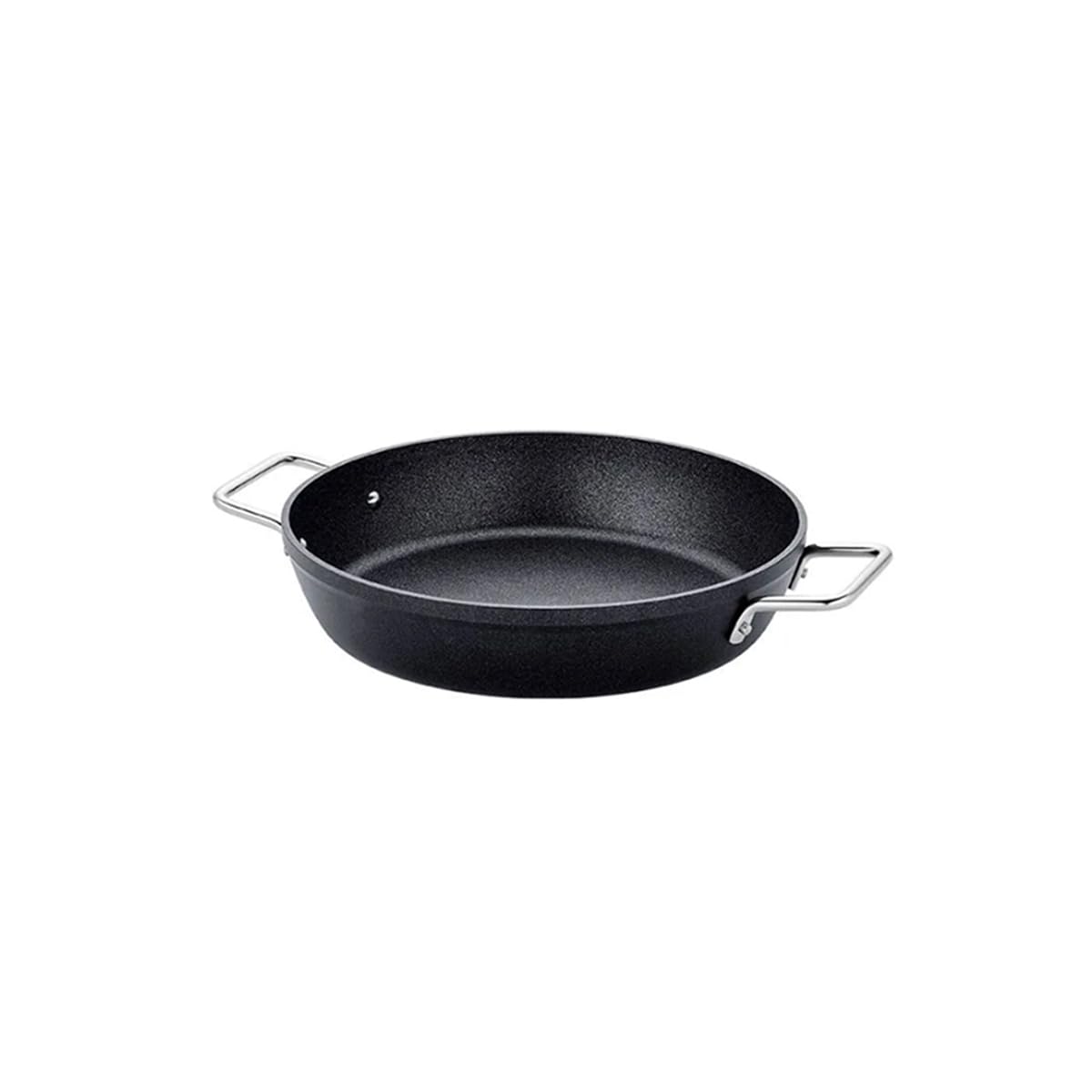 Fissler Adamant Serving Pan - Ø 28 cm, non-stick, scratch-resistant, high edge, induction compatible, black aluminum.