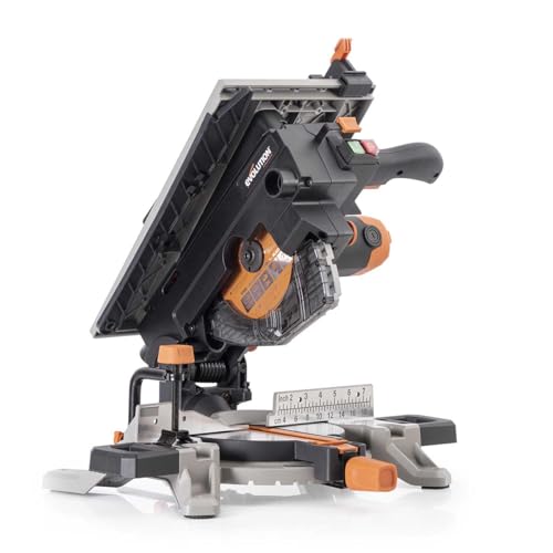 Evolution Power Tools R210MTS-G2 - Compact multifunctional saw, cuts wood, plastic, metal with 210mm TCT blade.