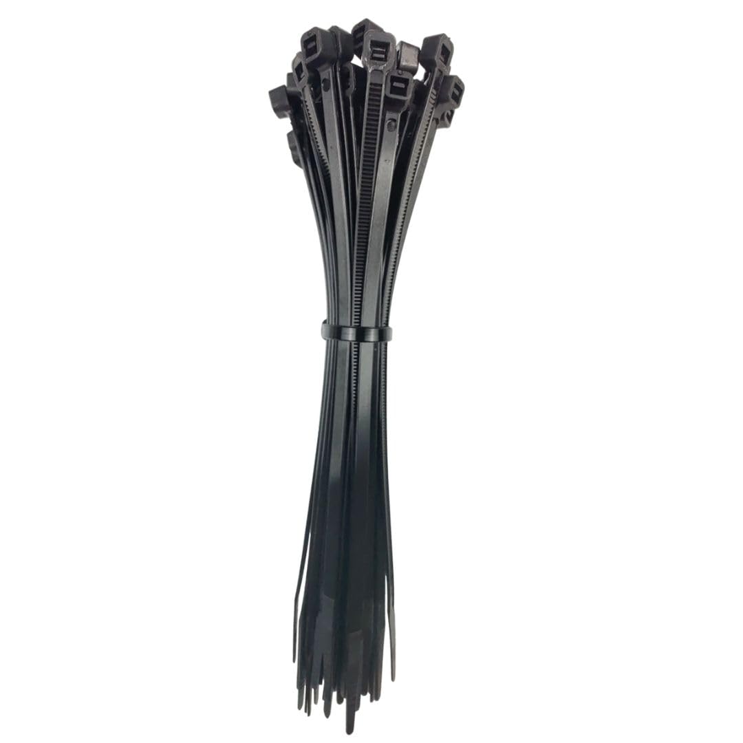 Kabeļu saites OutdoorFix 200 x 4,6 mm, 50 Stk – antracīta pelēkas – laikapstākļiem un UV izturīgas