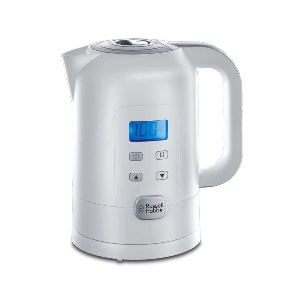 Russell Hobbs ūdens vārītājs - Digitāls temperatūras iestatījums 25°-100°C, LCD displejs, 1,7l, 2200W, siltuma uzturēšana