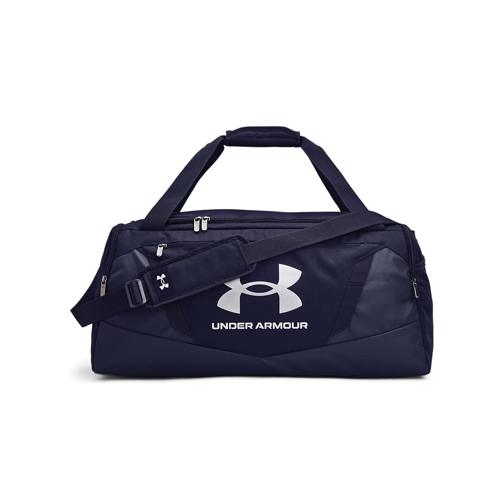 Sporta soma Under Armour Unisex Undeniable 5.0 Small Duffle Bag, Midnight Navy / Midnight Navy / Metallic Silver, Small