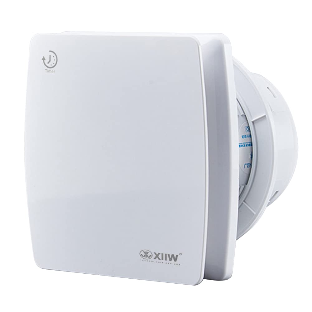 Bad ventilators Ø100 mm ar pēcdarbības taimeri un atpakaļplūsmas vārstu, nosūces ventilators vannas istabai un WC