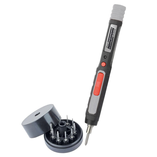 Brüder Mannesmann M17721 precīzais akumulatora skrūvgriezis 3,6 V - kompakts, viegls, ar regulējamu griezes momentu.