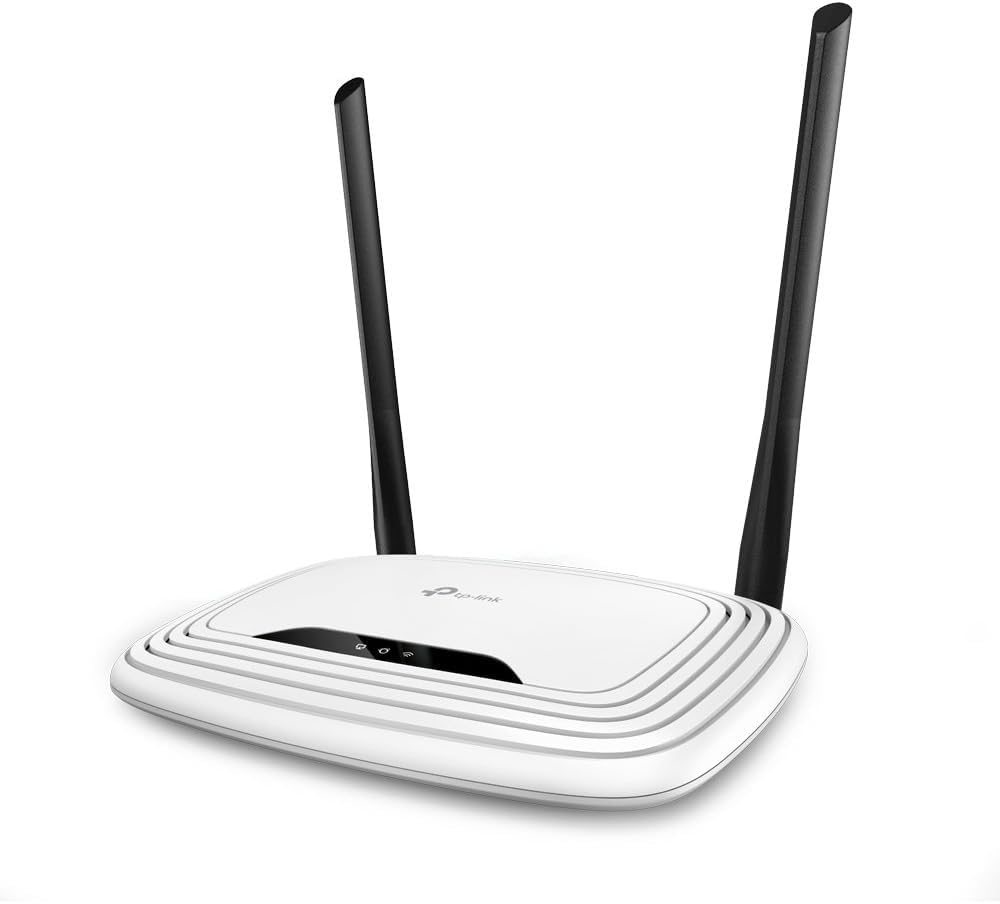 TP-Link TL-WR841N N300 WLAN maršrutētājs, 300Mbit/s-WLAN, tikai 2,4 GHz, vienas joslas, neatbalsta DSL funkciju, ieteicams dzīvokļiem ar 1-2 istabām.