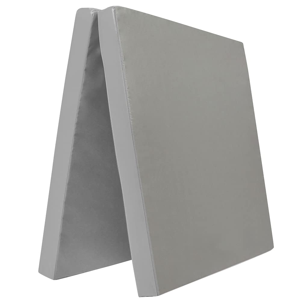 Salokāms vingrošanas paklājs Grevinga RG 35, 200 x 100 x 8 cm, pelēks, Made in Germany, salokāms fitnesa paklājs
