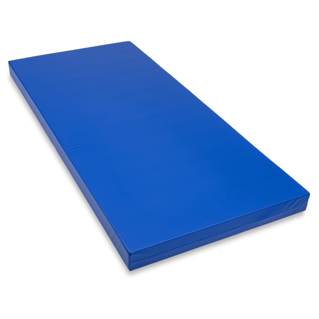 Ūdensnecaurlaidīgs matrača pārvalks 4Sleepy, zils, elpojošs un noslaukāms 90x200 cm, matrača augstumam 15 cm - Made in Europe, mazgājams ūdensnecaurlaidīgs pārvalks slimnīcas rehabilitācijas matračiem