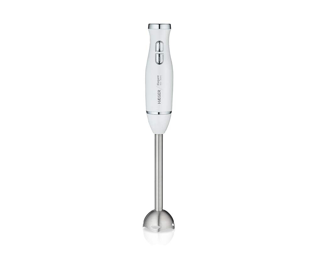 HAEGER Elegants rokas mikseris, 400 W, 2 slēdži vieglai un maiga pieskārienam, ergonomiska rokturis, noņemams kāts papildu komfortam