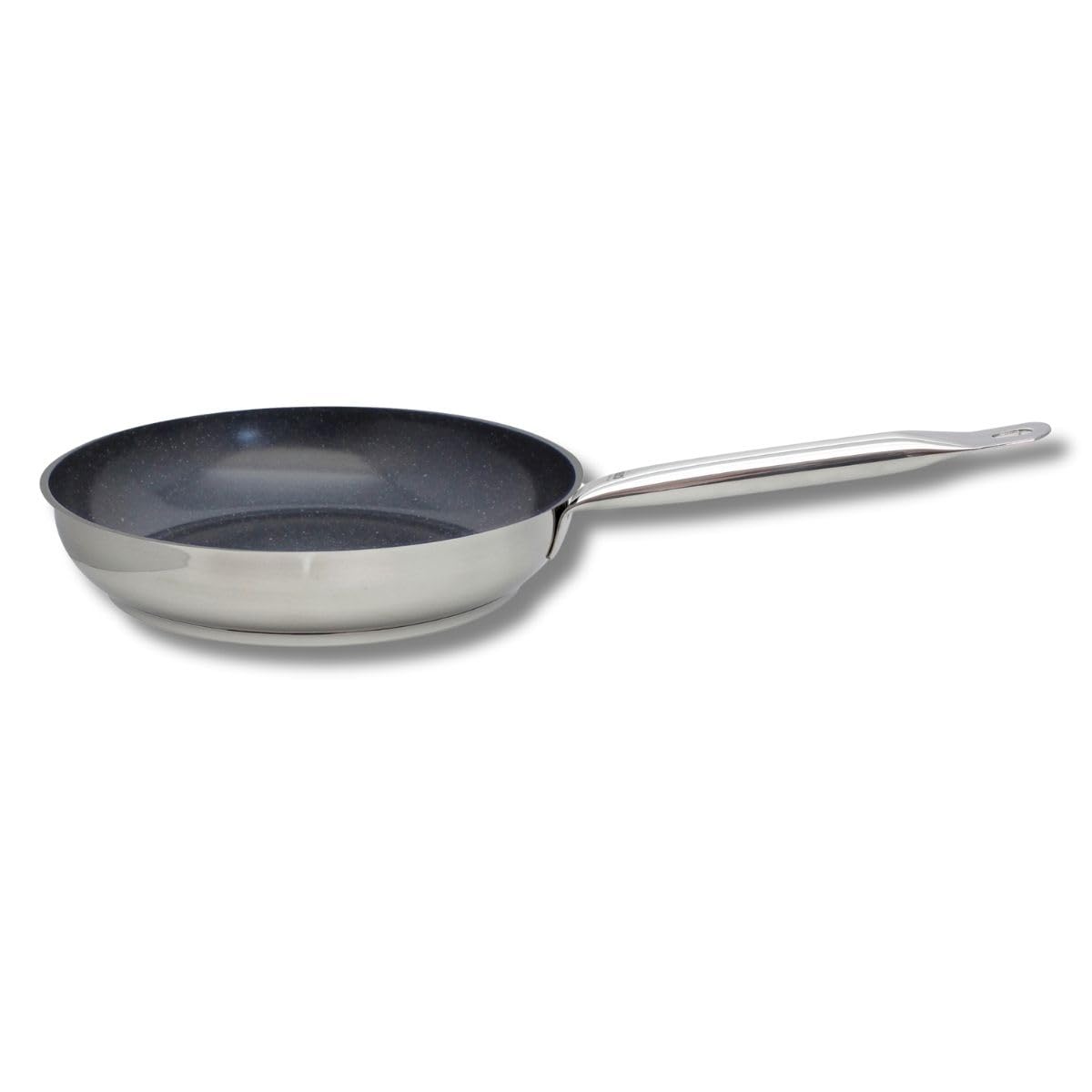 ELO 2453826 - 28 cm stainless steel induction frying pan, suitable for all stove types, gray, 18/10 quality.