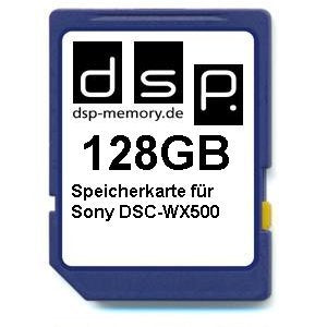 Sony 128GB atmiņas karte - augstas kapacitātes, ātra datu pārsūtīšana, saderīga ar DSC-WX500.