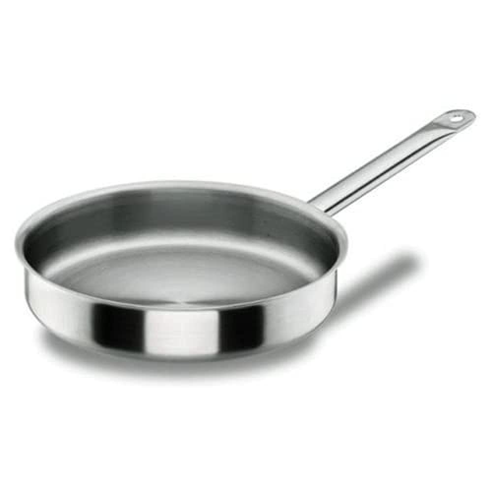Lacor 50625 SAUTEX 24 Chef-INOX - 24 cm stainless steel sauté pan, durable and stylish silver finish.