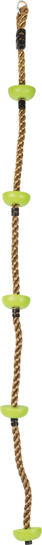 Kāpšanas virve small foot Himmelsstürmer, laika apstākļiem izturīgs materiāls, ar drošības āķi un kāpšanas pakāpieniem, no 3 gadiem, 10877 Toys, zaļa, 200 x 10 x 10 cm