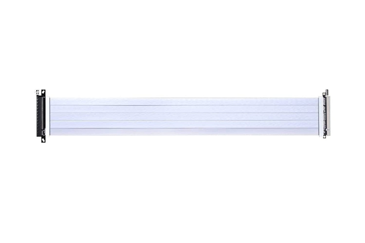 Lian Li PW-PCIV-4-60W PCIe Riser Cable - PCIe 4.0, 600mm length, white color, high-speed data transfer.