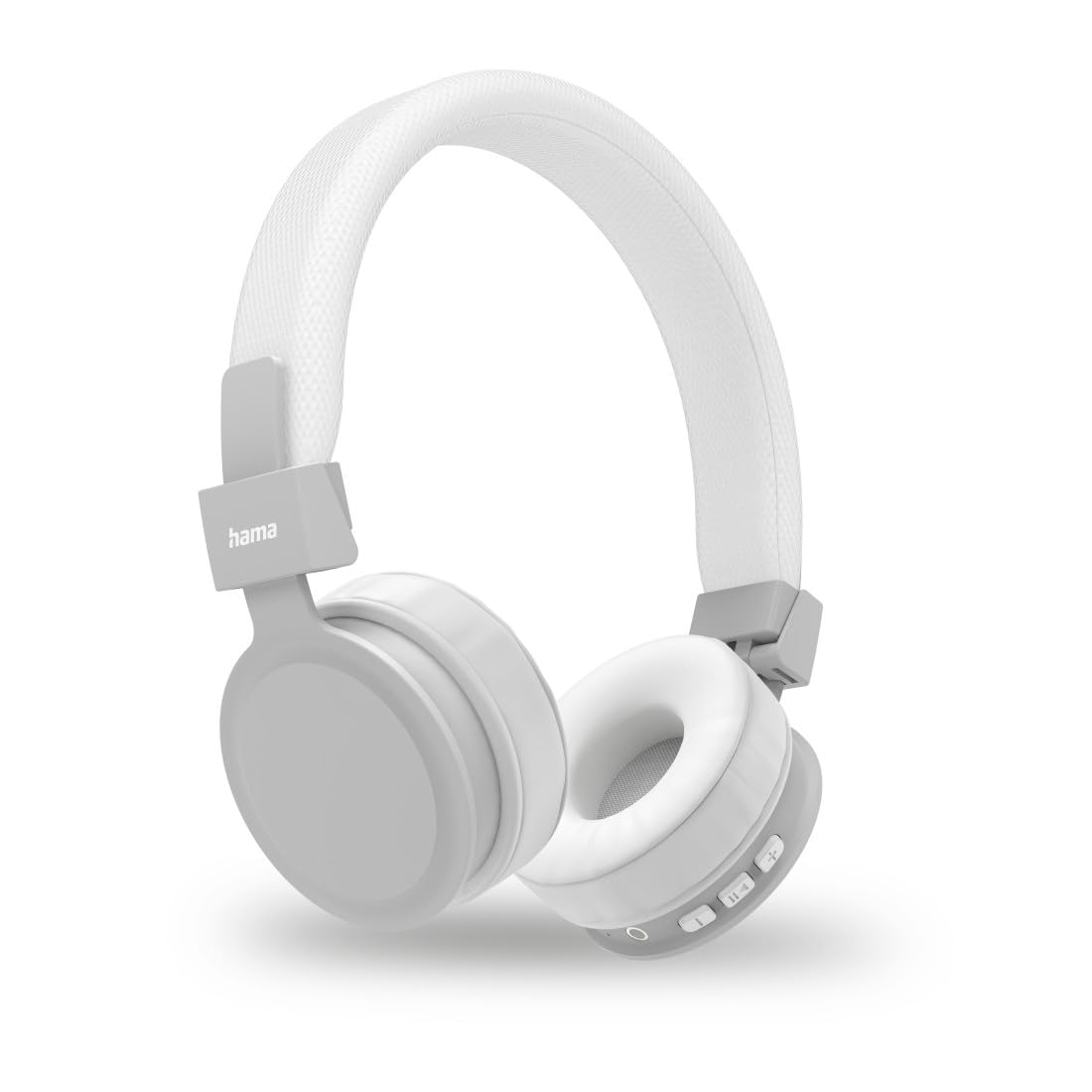 Hama Freedom Lit II Bluetooth austiņas - bezvadu, salokāmas, ar mikrofonu, 15 stundu akumulatora, USB-C uzlāde, balts.