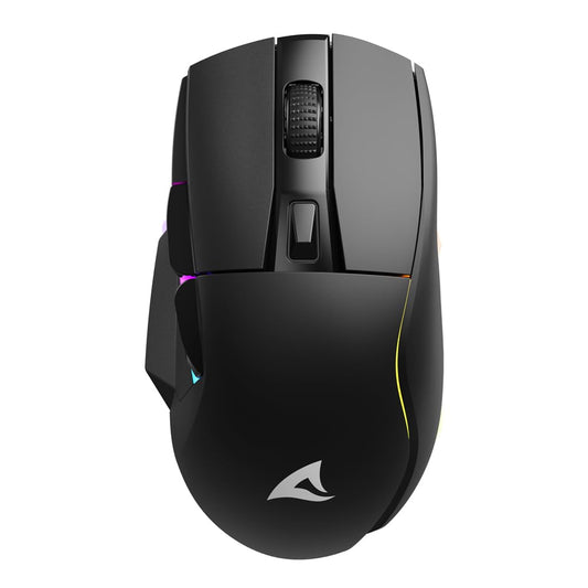 Sharkoon Skiller SGM50W - Wireless optical gaming mouse, RGB lighting, PBT buttons, ergonomic design.