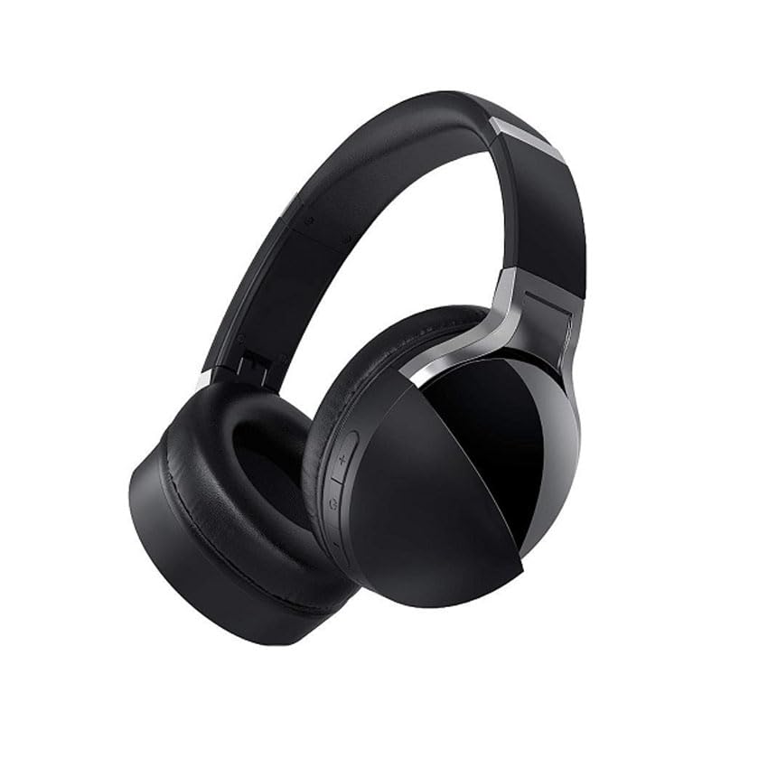 Monkey Ladder Q7 bezvadu melnās austiņas - Bluetooth, galvas stīpa, iebūvēts mikrofons, ergonomisks dizains