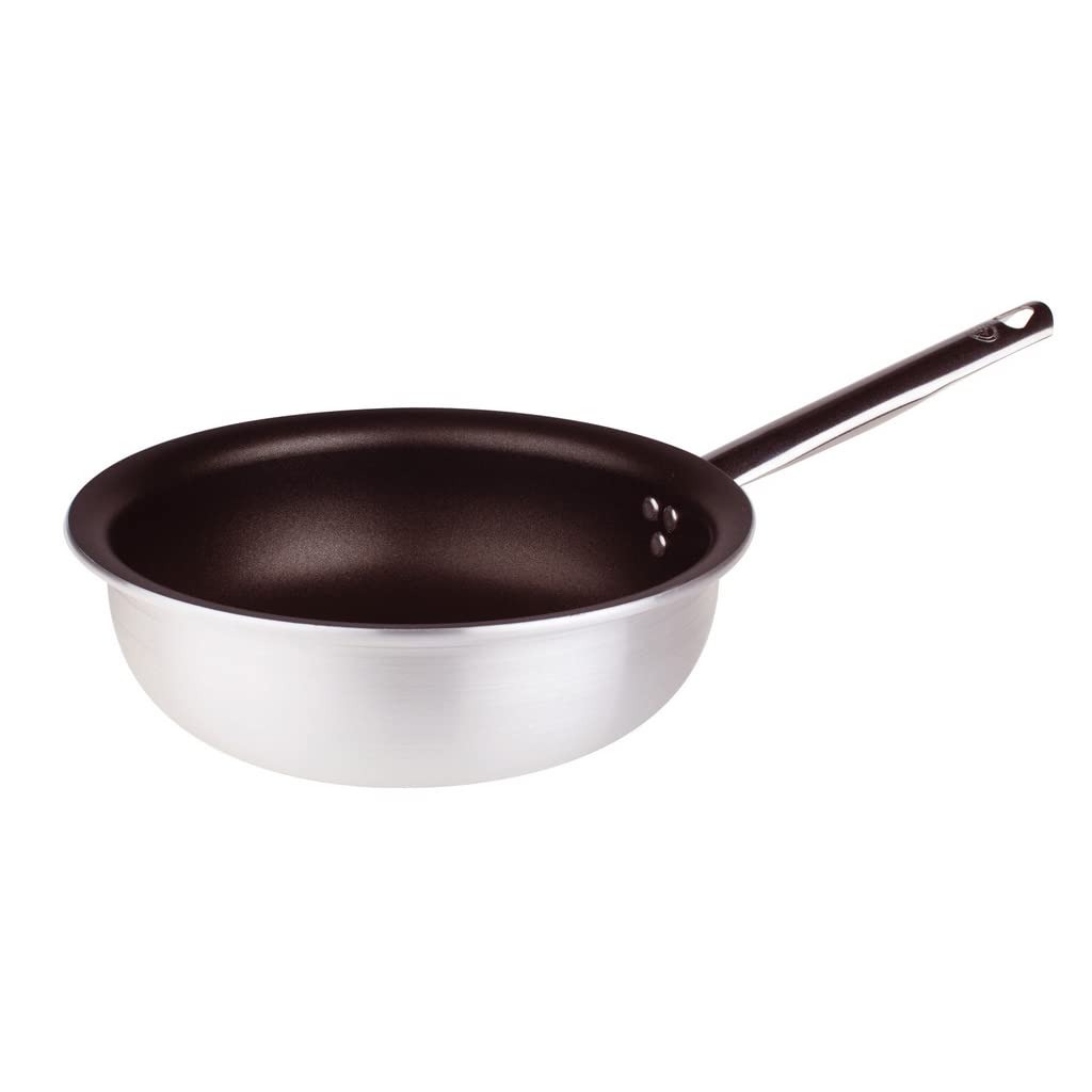 Agnelli abocinada Augstas cepšanas pannas - sudrabs, 5 mm biezums, 28 cm diametrs, ideāla cepšanai un sautēšanai.