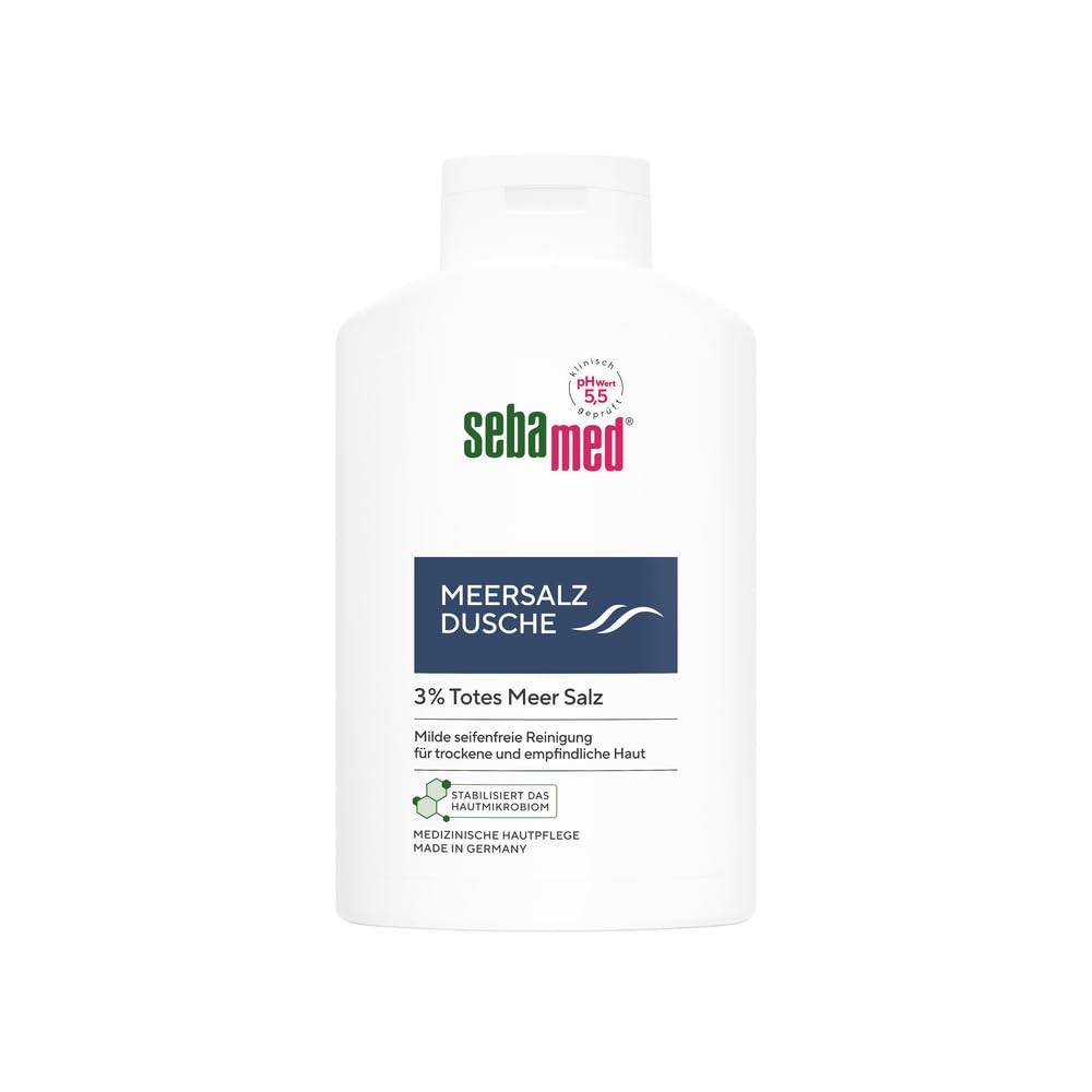Dušas želeja SEBAMED ar Nāves jūras sāli, 400 ml, maigai attīrīšanai jutīgai un sausai ādai