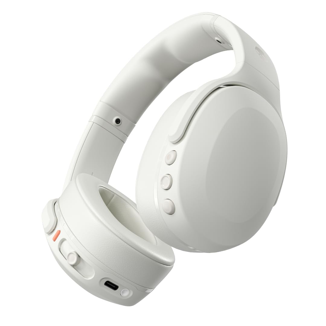 Skullcandy Crusher Evo - Kauls/Oranžs Mirdzums, wireless headphones with adjustable sensory bass and long battery life.
