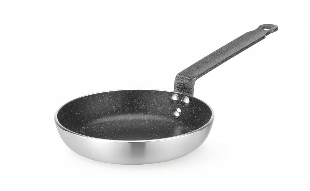 HENDI marmora nelipīgā panna - piemērota visiem plīts veidiem, krāsnīm, ø240x(H)42mm, alumīnijs