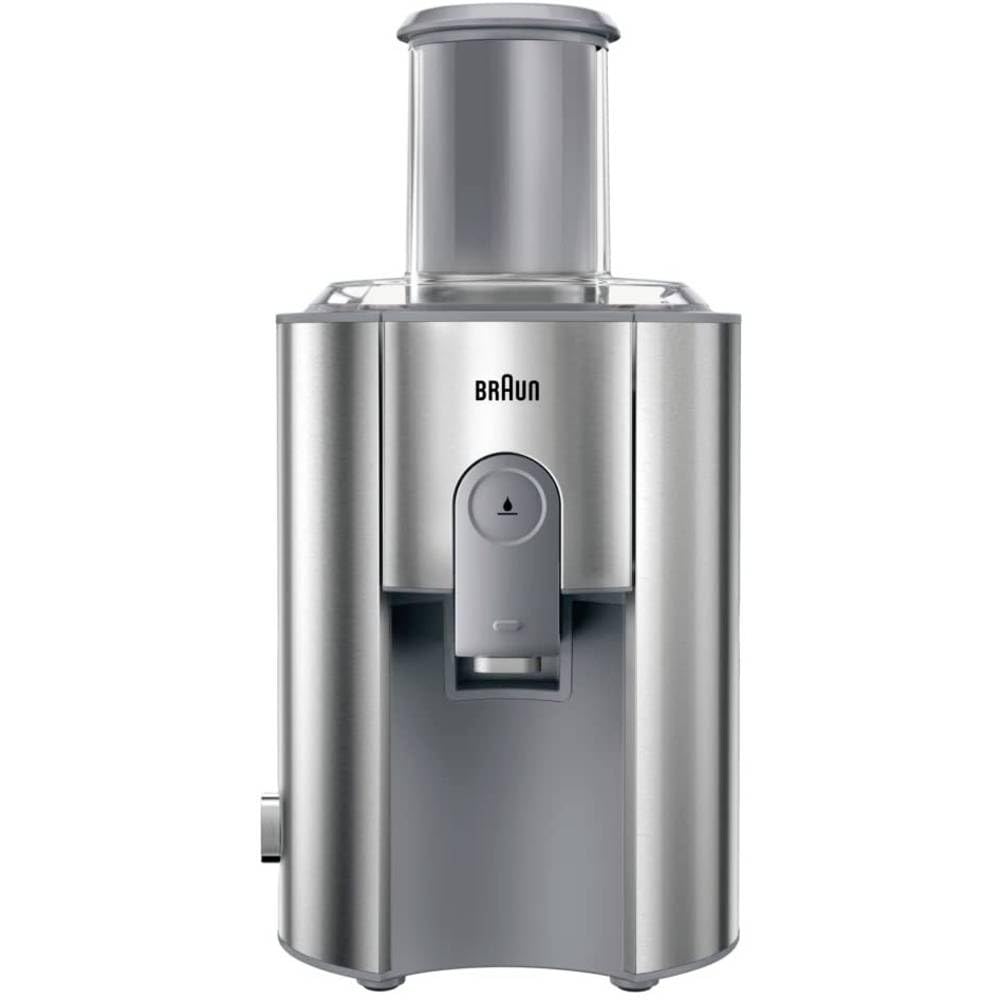 De´Longhi Braun J700 Multiquick 7 sulas spiede | Augstas veiktspējas sulas spiešanas sistēma | Liels iepildīšanas caurums (75 mm) | Inovatīva pret pilēšanas sistēma | Jaudīgs 1.000 vatu motors | sudraba
