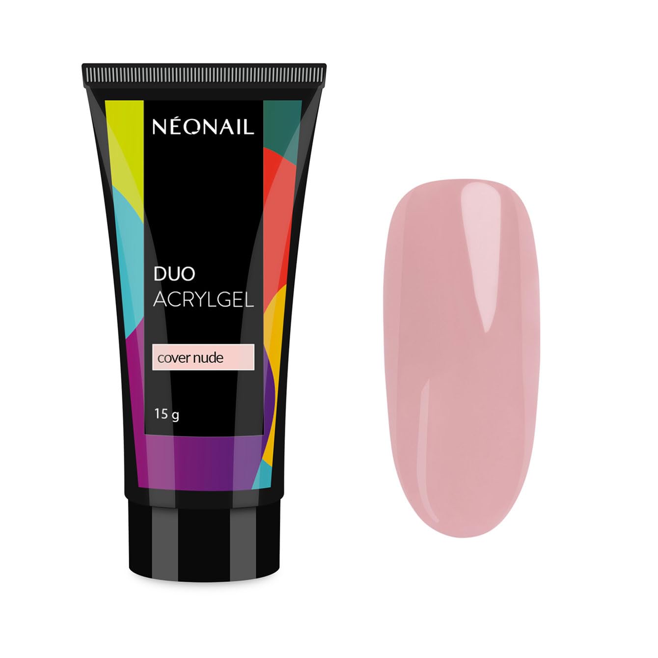 Poligēls NÉONAIL DUO ACRYLGEL Cover Nude 15 g, gēls nagiem un nagu pieaudzēšanai
